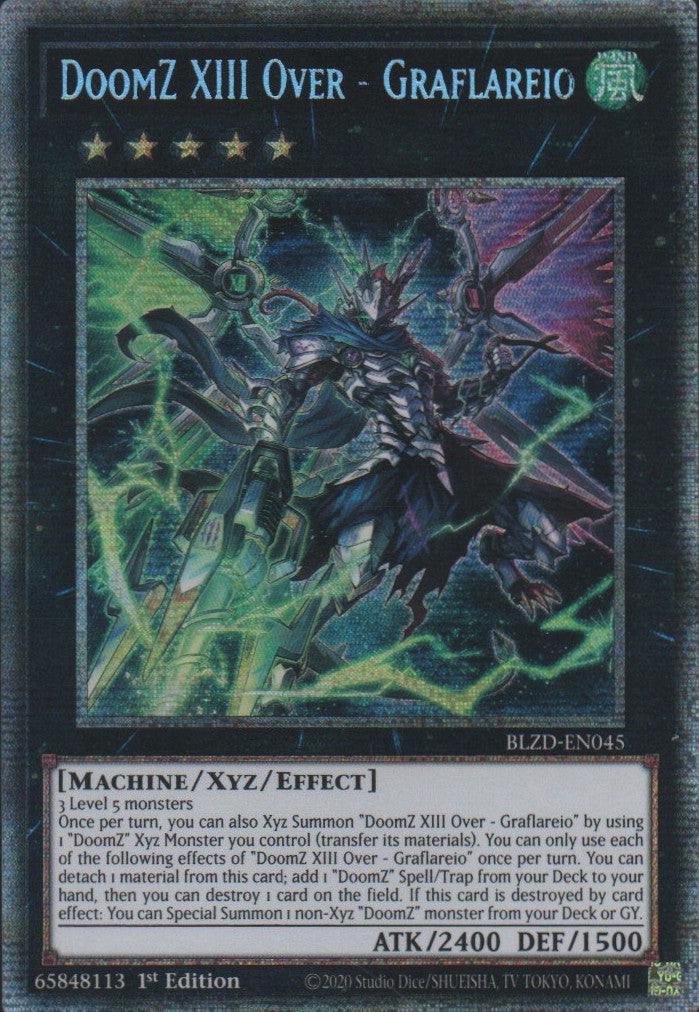 DoomZ XIII Over - Graflareio - BLZD-EN045 - 1st Edition - Starlight Rare