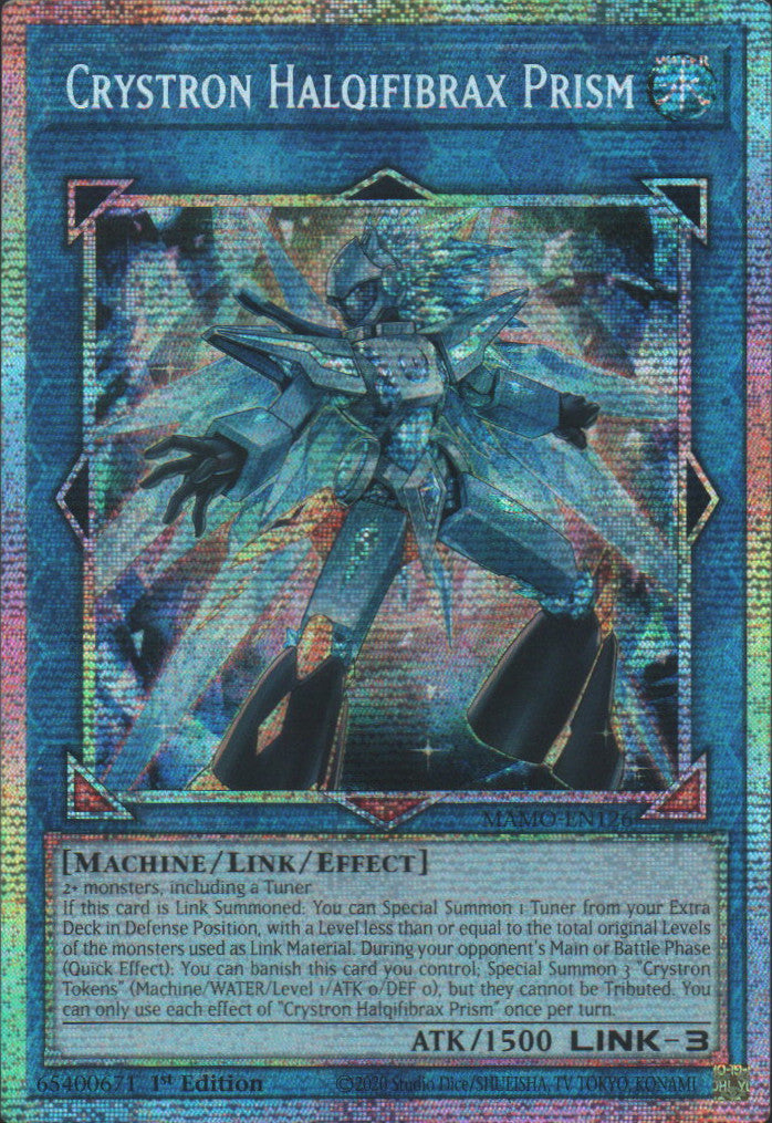 Crystron Halqifibrax Prism - MAMO-EN126 - 1st Edition - Starlight Rare