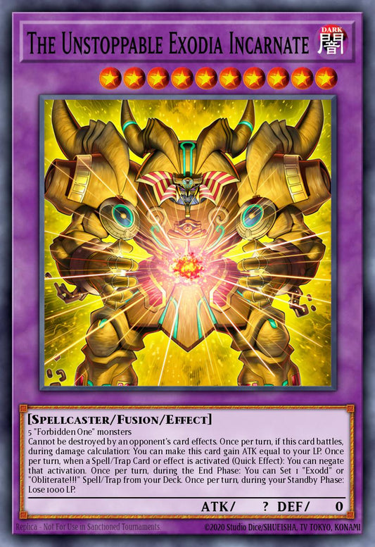 The Unstoppable Exodia Incarnate - INFO-EN033 - 1st Edition - Ultra Rare