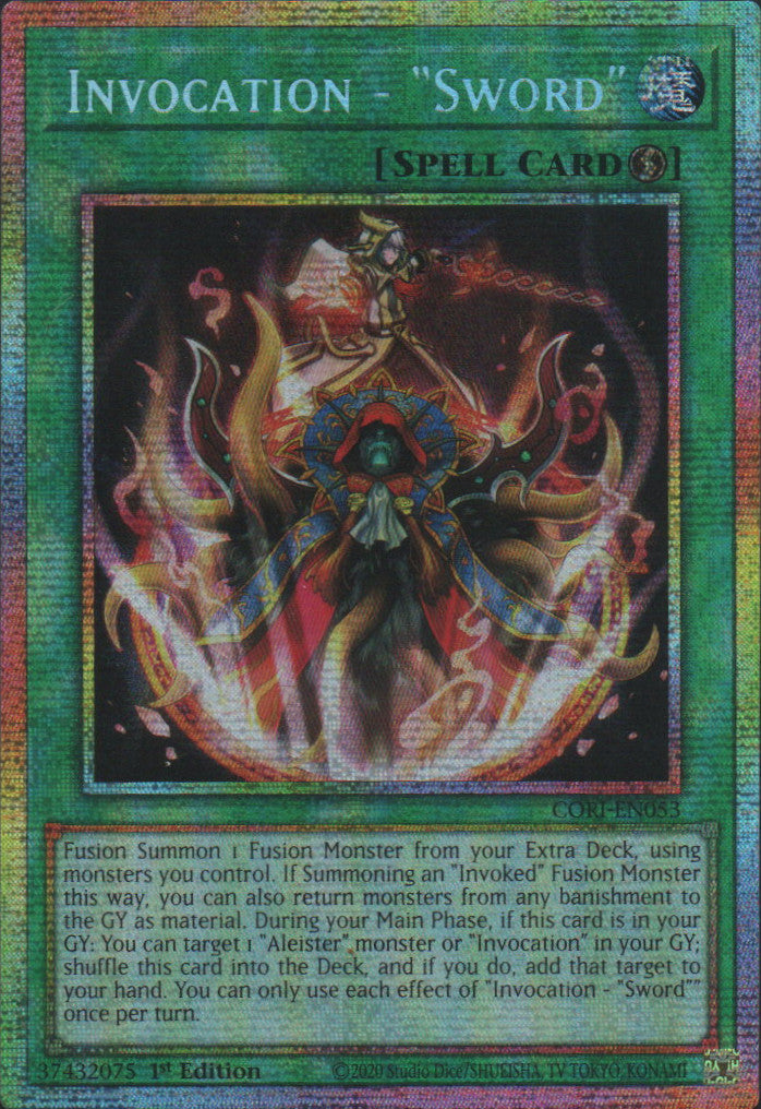 Invocation - Sword - CORI-EN053 - 1st Edition - Starlight Rare