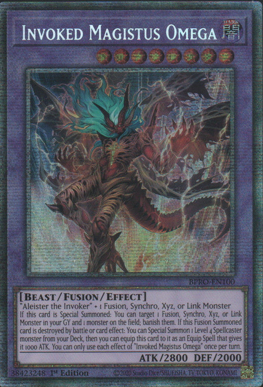 Invoked Magistus Omega - BPRO-EN100 - 1st Edition - Starlight Rare