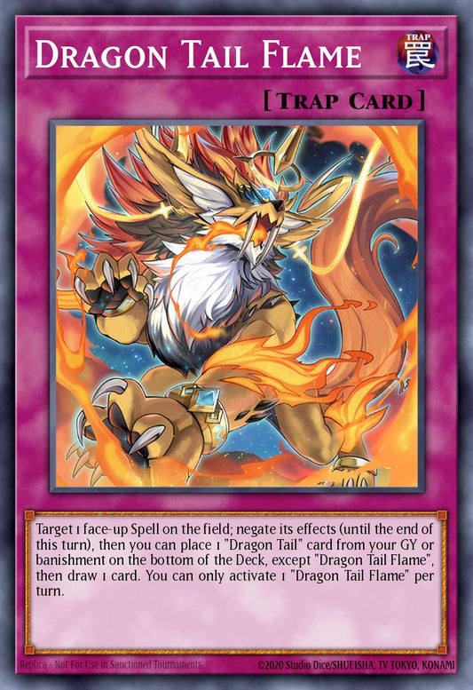 Dracotail Flame - JUSH-EN011 - 1st Edition - Super Rare