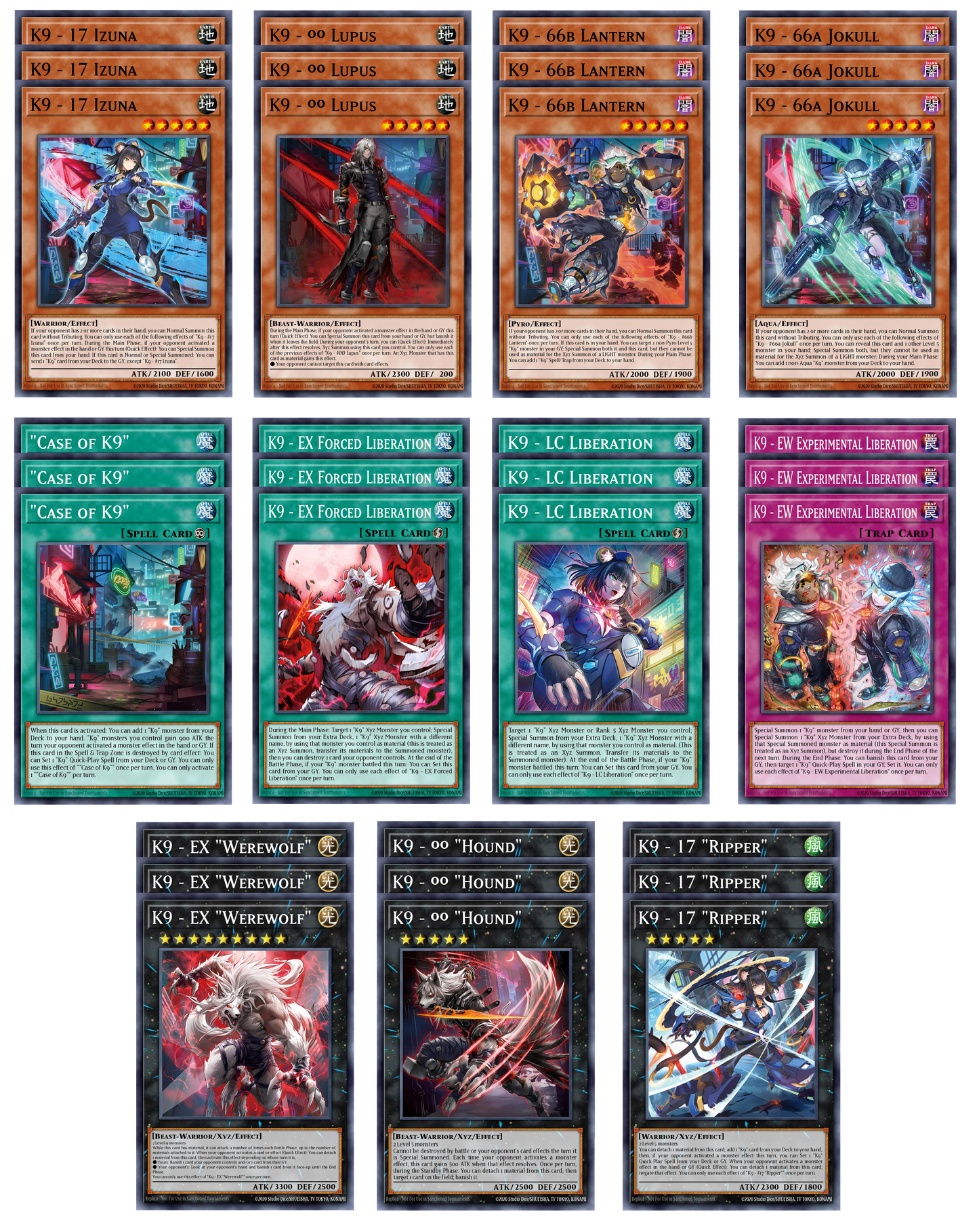 K9 Deck Core - JUSH - 33 Cards