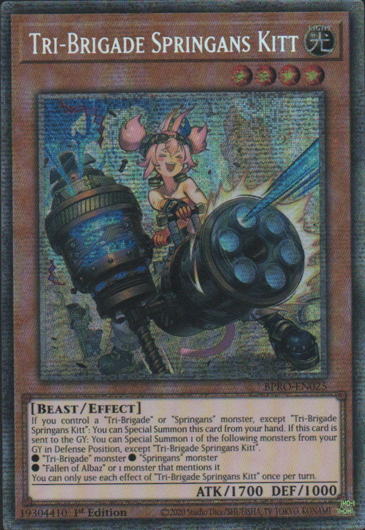 Tri-Brigade Springans Kitt - BPRO-EN025 - 1st Edition - Starlight Rare