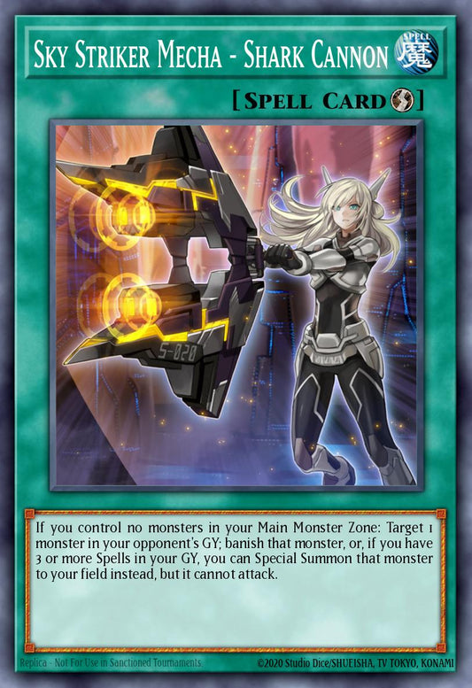 Sky Striker Mecha - Shark Cannon - L26D-ENS16 - 1st Edition - Common