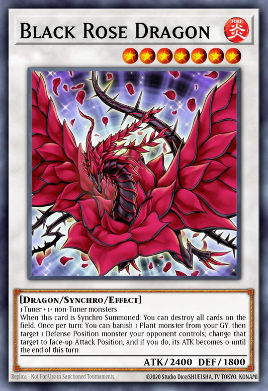 Black Rose Dragon - L26D-ENX31 - 1st Edition - Common
