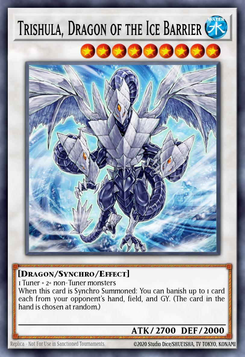 Trishula, Dragon of the Ice Barrier - L26D-ENX36 - 1st Edition - Common