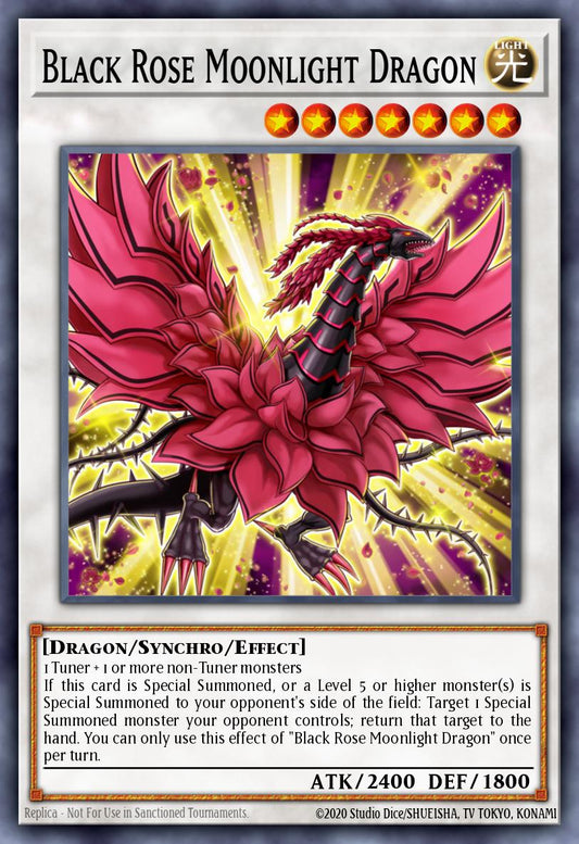 Black Rose Moonlight Dragon - L26D-ENX39 - 1st Edition - Common