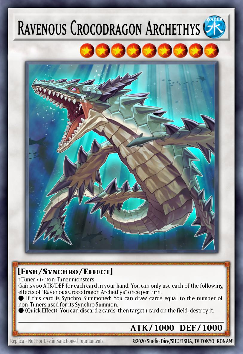 Ravenous Crocodragon Archethys - L26D-ENX40 - 1st Edition - Common