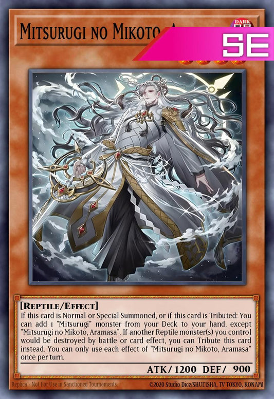 Mitsurugi no Mikoto, Aramasa - L26D-ENM06 - 1st Edition - Secret Rare