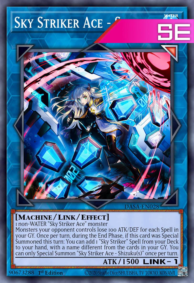 Sky Striker Ace - Shizuku (alternate artwork) - L26D-ENS26 - 1st Edition - Secret Rare
