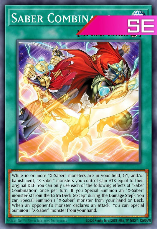 Saber Combination - L26D-ENX25 - 1st Edition - Secret Rare