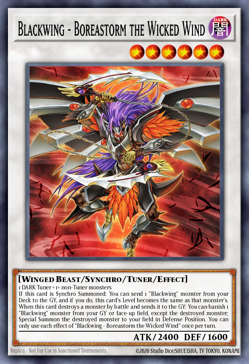 Blackwing - Boreastorm the Wicked Wind - L5DD-ENC34 - 1st Edition - Common