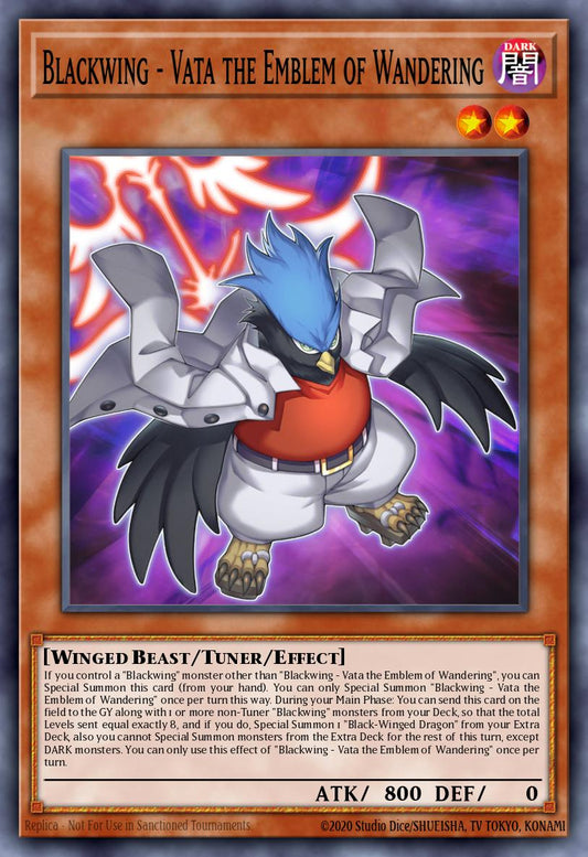 Blackwing - Vata the Emblem of Wandering - L5DD-ENC12 - 1st Edition - Common