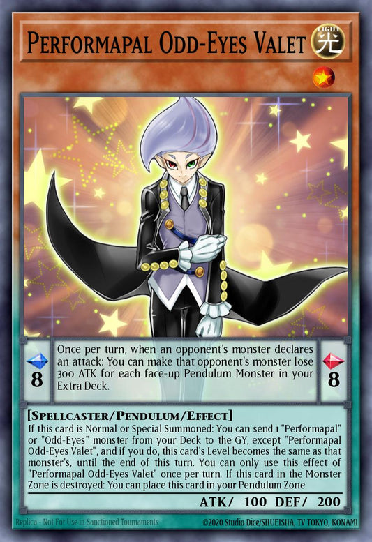 Performapal Odd-Eyes Valet - LAVD-ENO14 - 1st Edition - Common