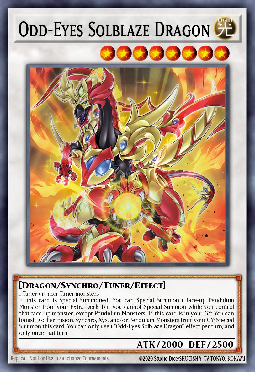 Odd-Eyes Solblaze Dragon - LAVD-ENO26 - 1st Edition - Ultra Rare