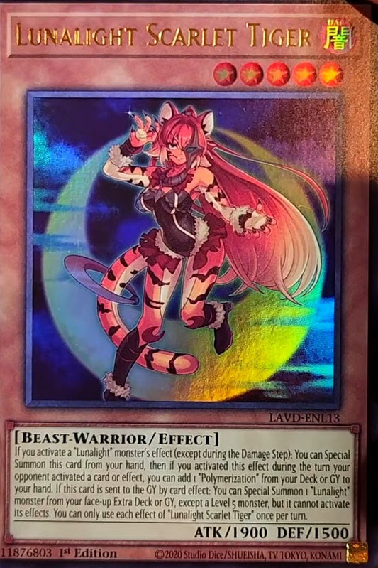Lunalight Scarlet Tiger - LAVD-ENL13 - 1st Edition - Ultra Rare