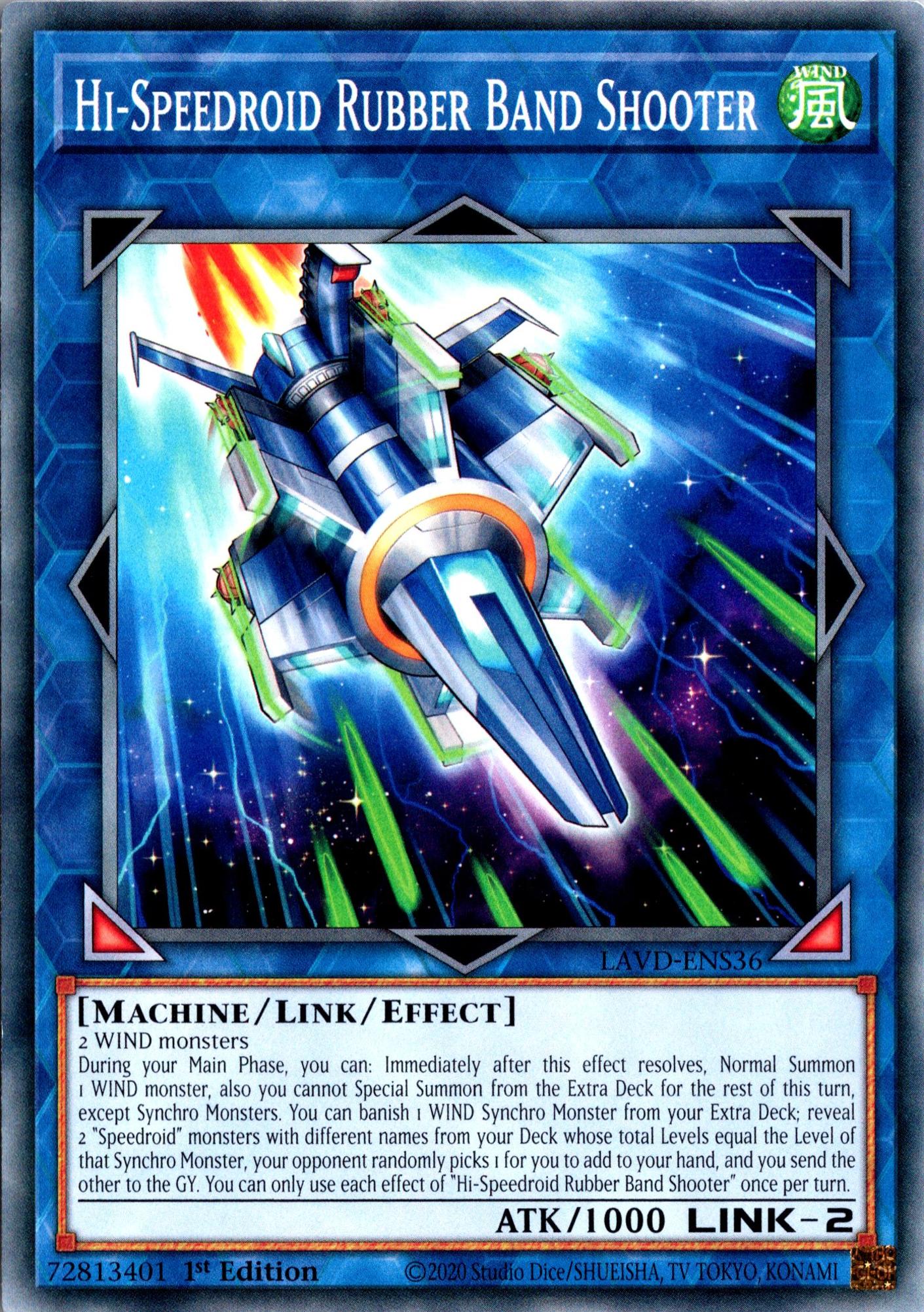 Hi-Speedroid Rubber Band Shooter - LAVD-ENS36 - 1st Edition - Common