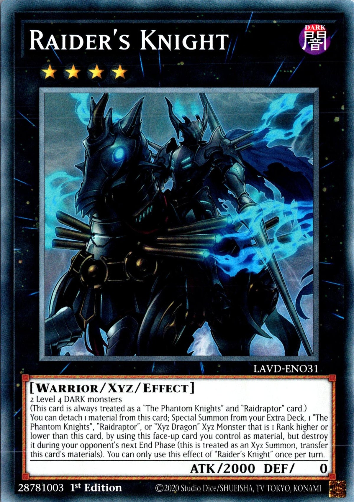 Raider's Knight - LAVD-ENO31 - 1st Edition - Common