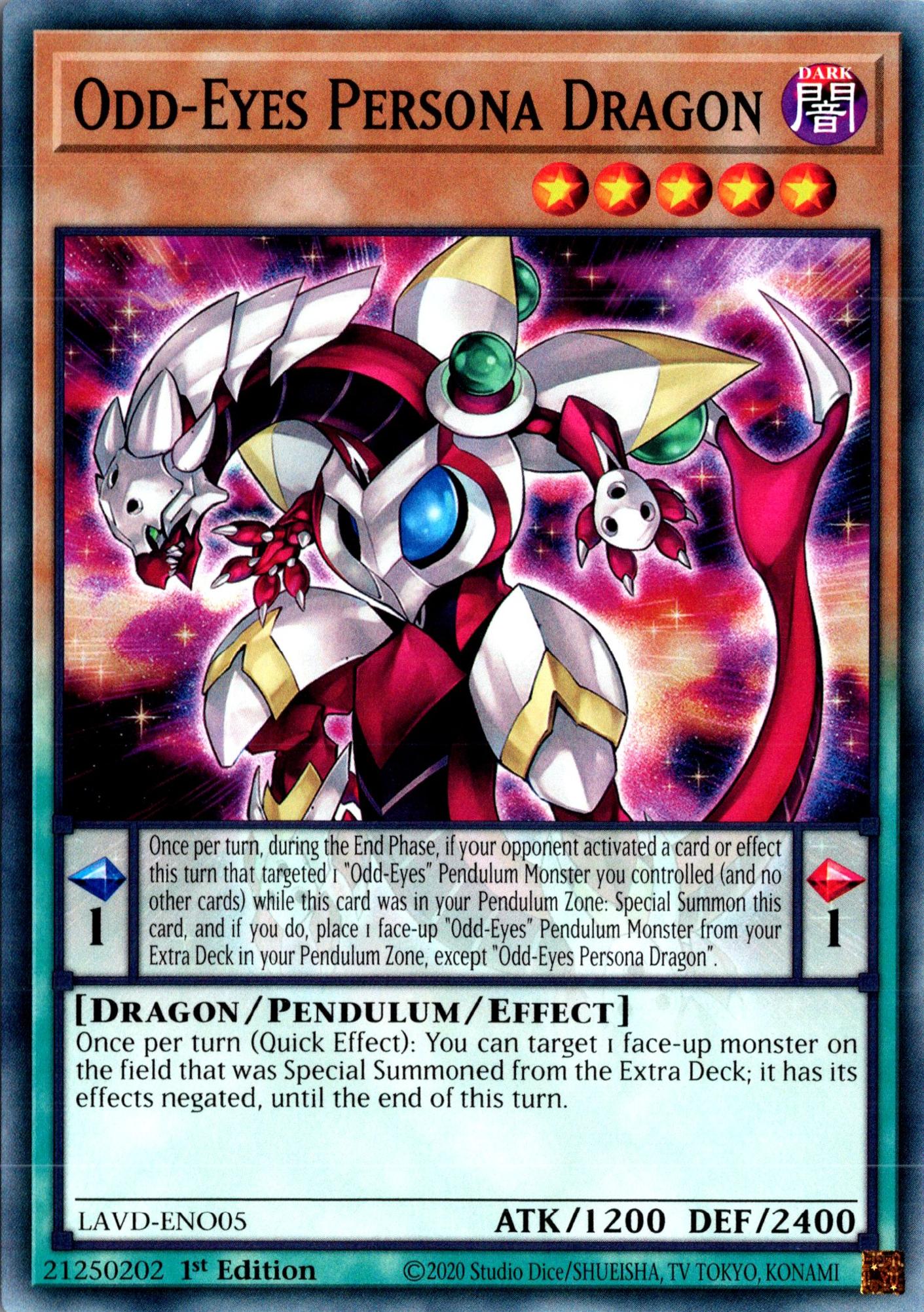 Odd-Eyes Persona Dragon - LAVD-ENO05 - 1st Edition - Common