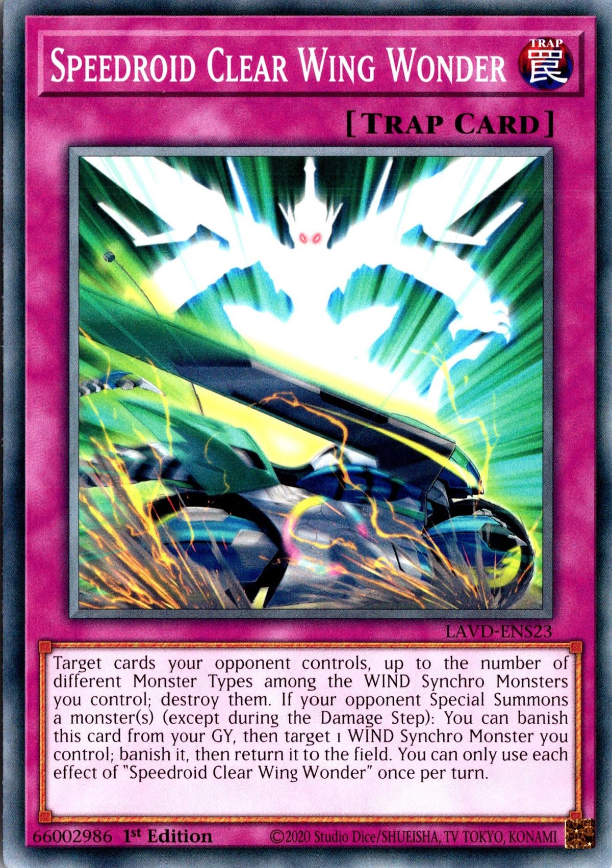 Speedroid Clear Wing Wonder - LAVD-ENS23 - 1st Edition - Common