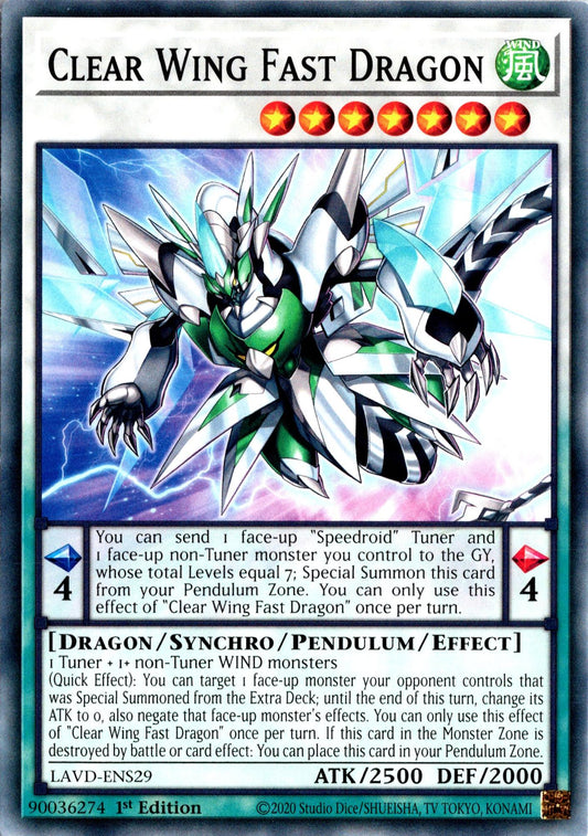 Clear Wing Fast Dragon - LAVD-ENS29 - 1st Edition - Common