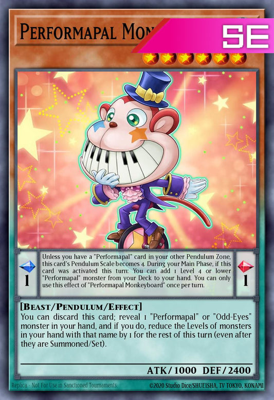 Performapal Monkeyboard - LAVD-ENO04 - 1st Edition - Secret Rare