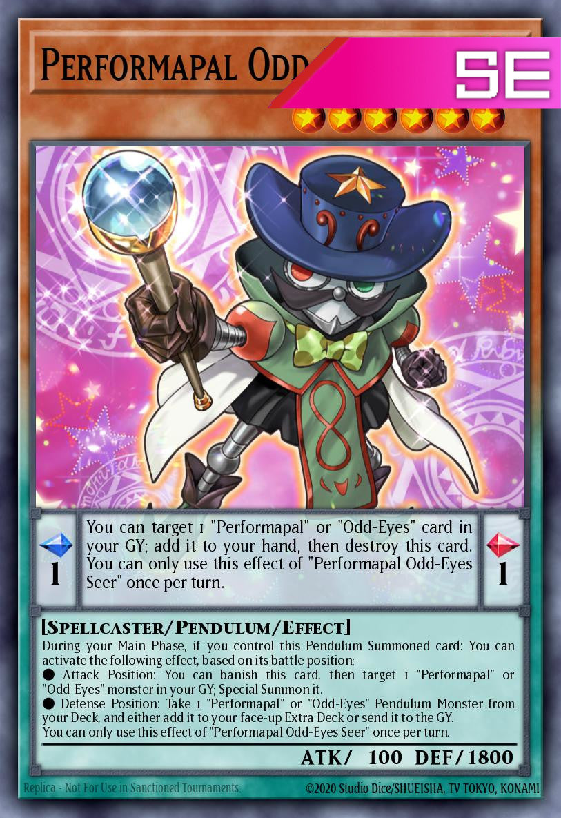 Performapal Odd-Eyes Seer - LAVD-ENO17 - 1st Edition - Secret Rare
