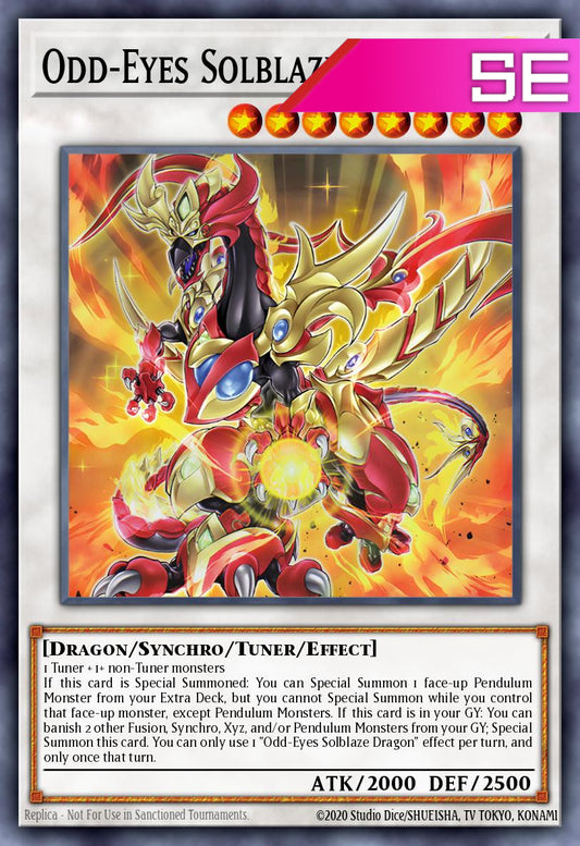 Odd-Eyes Solblaze Dragon - LAVD-ENO26 - 1st Edition - Secret Rare