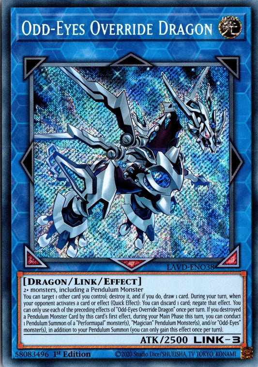 Odd-Eyes Override Dragon - LAVD-ENO38 - 1st Edition - Secret Rare