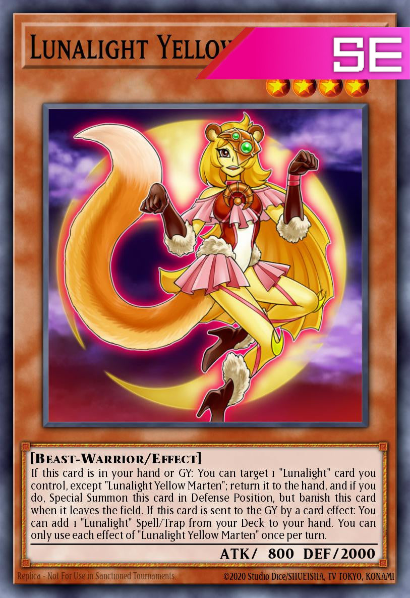 Lunalight Yellow Marten - LAVD-ENL08 - 1st Edition - Secret Rare