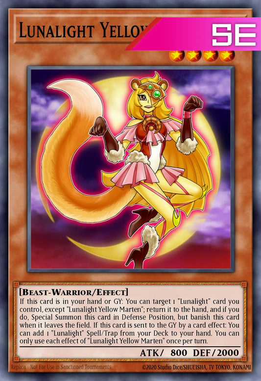 Lunalight Yellow Marten - LAVD-ENL08 - 1st Edition - Secret Rare