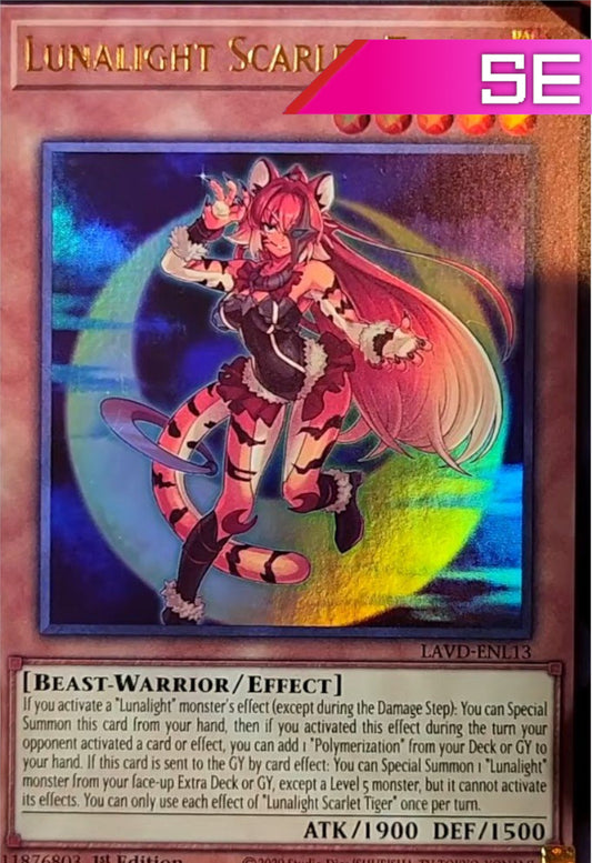 Lunalight Scarlet Tiger - LAVD-ENL13 - 1st Edition - Secret Rare