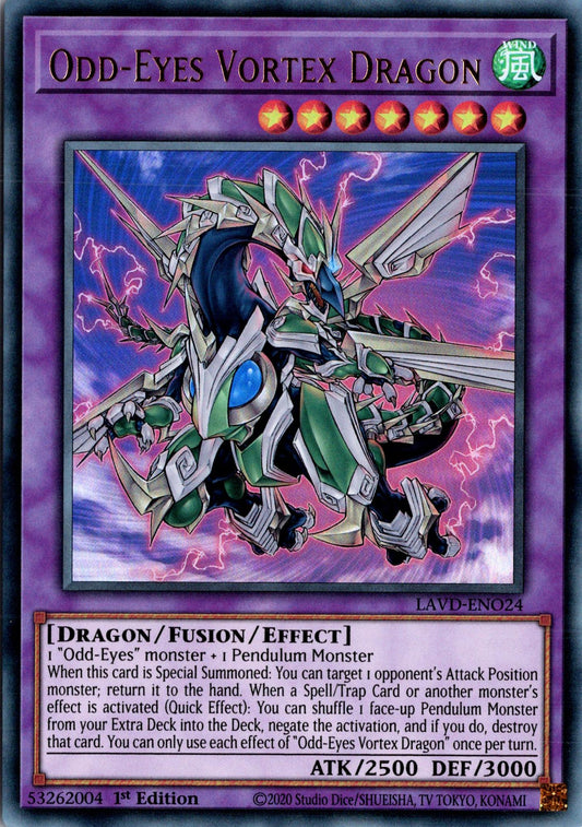 Odd-Eyes Vortex Dragon - LAVD-ENO24 - 1st Edition - Ultra Rare