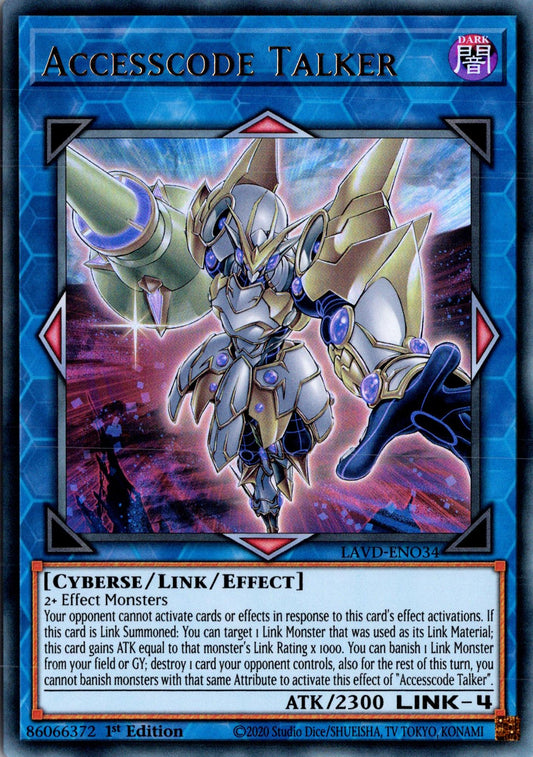 Accesscode Talker (Alternate Art) - LAVD-ENO34 - 1st Edition - Ultra Rare