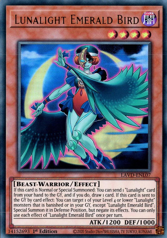 Lunalight Emerald Bird - LAVD-ENL07 - 1st Edition - Ultra Rare