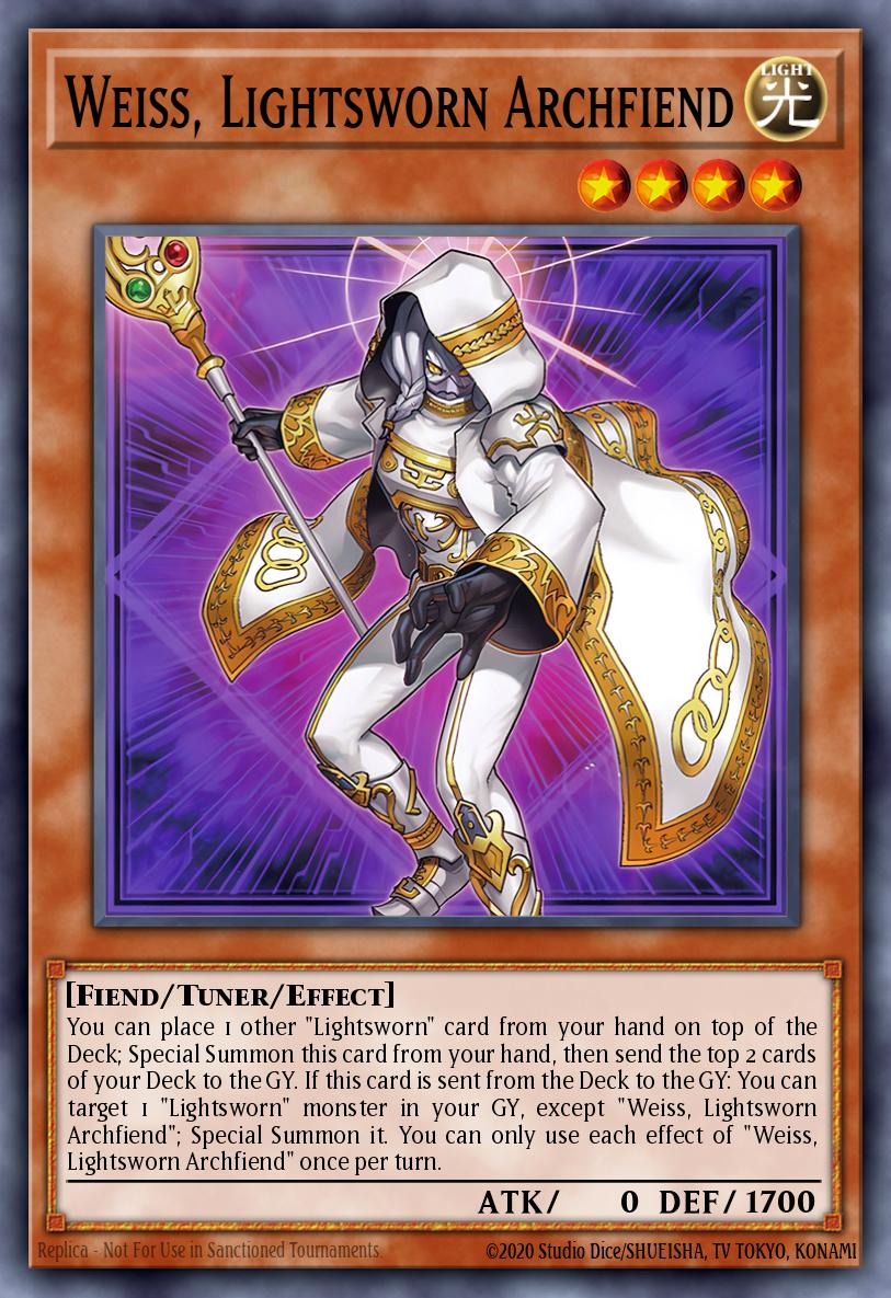 Weiss, Lightsworn Archfiend - LEDE-EN024 - 1st Edition - Common