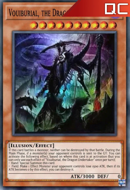 Vouiburial, the Dragon Undertaker - LEDE-EN087 - 1st Edition - Quarter Century Secret Rare