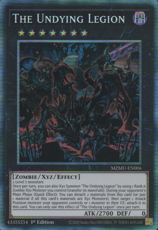 The Undying Legion - MZMU-EN006 - 1st Edition - Collector's Rare