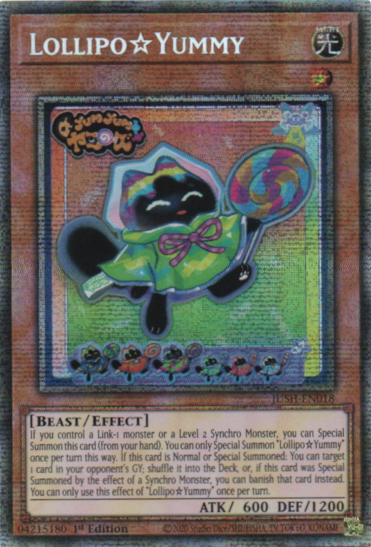 Lollipo Yummy - JUSH-EN018 - 1st Edition - Starlight Rare
