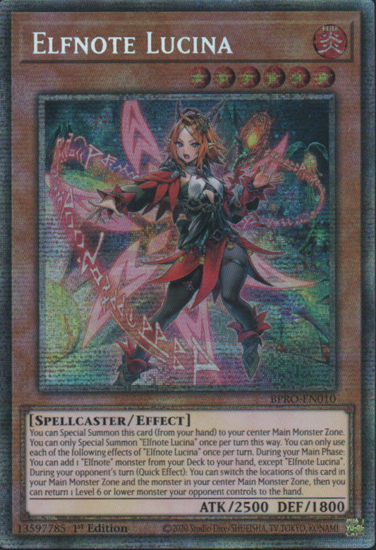 Elfnote Lucina - BPRO-EN010 - 1st Edition - Starlight Rare