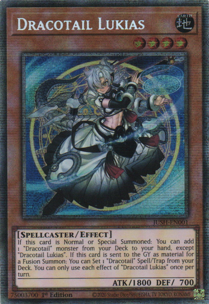 Dracotail Lukias - JUSH-EN001 - 1st Edition - Starlight Rare