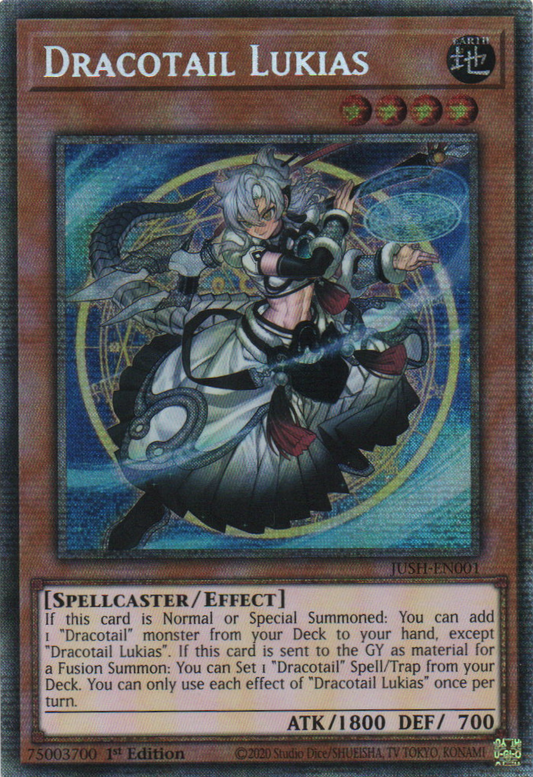 Dracotail Lukias - JUSH-EN001 - 1st Edition - Starlight Rare