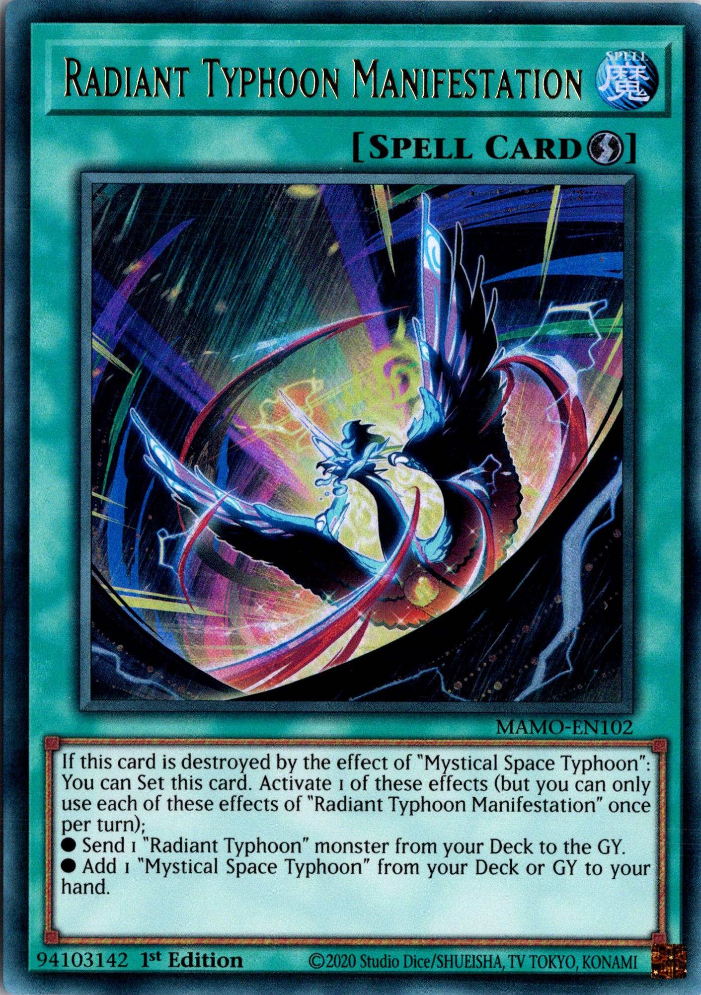 Radiant Typhoon Manifestation - MAMO-EN102 - 1st Edition - Ultra Rare