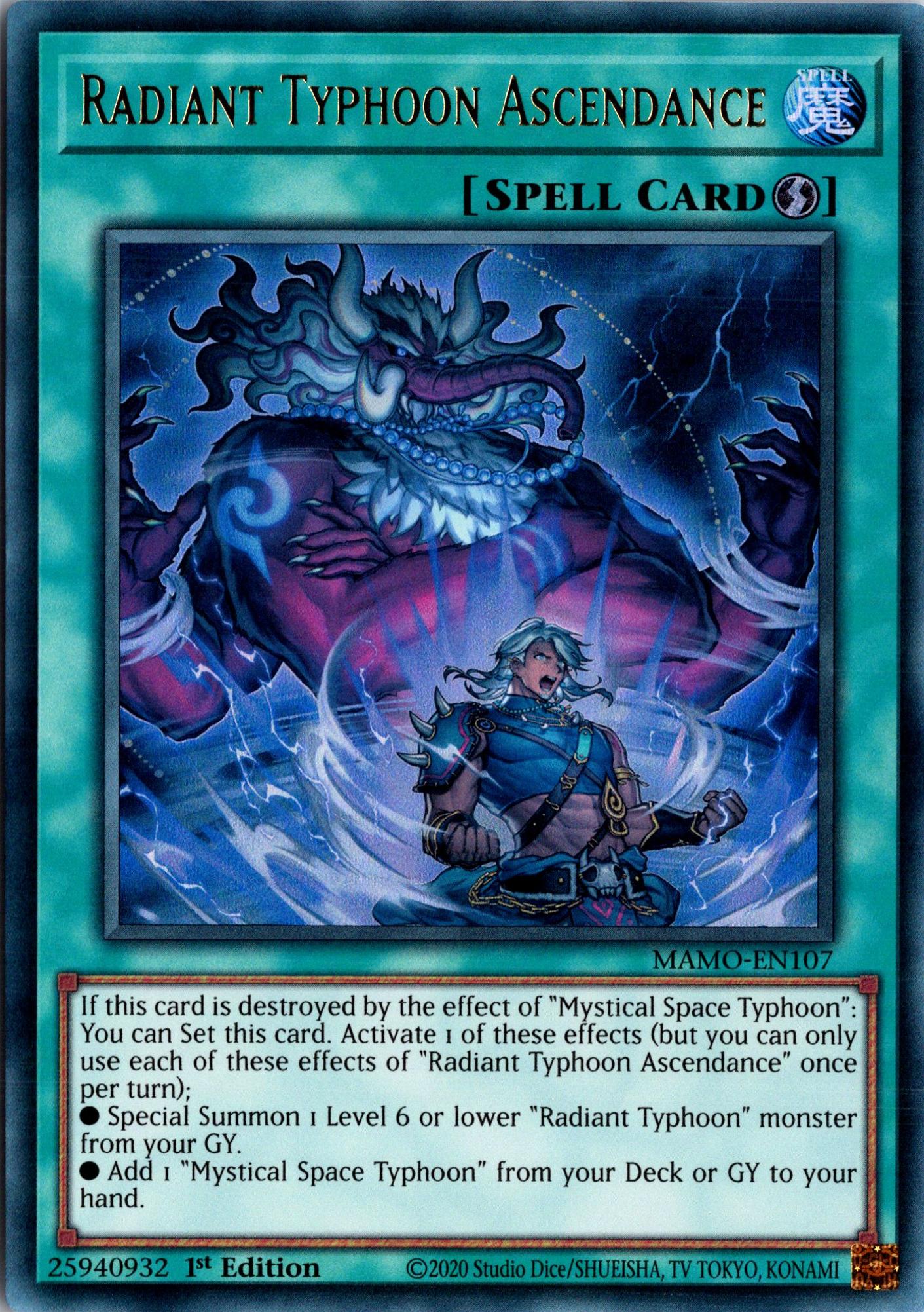 Radiant Typhoon Ascendance - MAMO-EN107 - 1st Edition - Ultra Rare