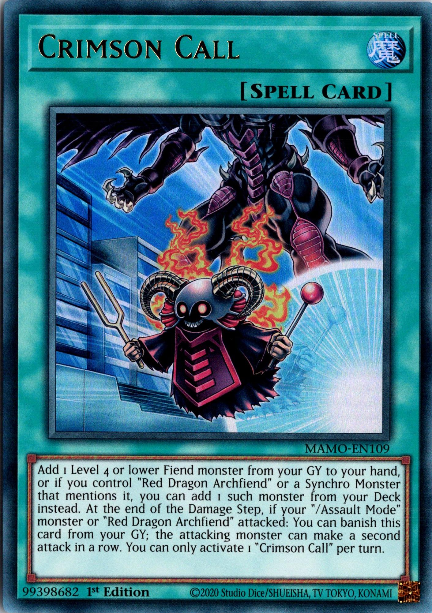 Crimson Call - MAMO-EN109 - 1st Edition - Ultra Rare