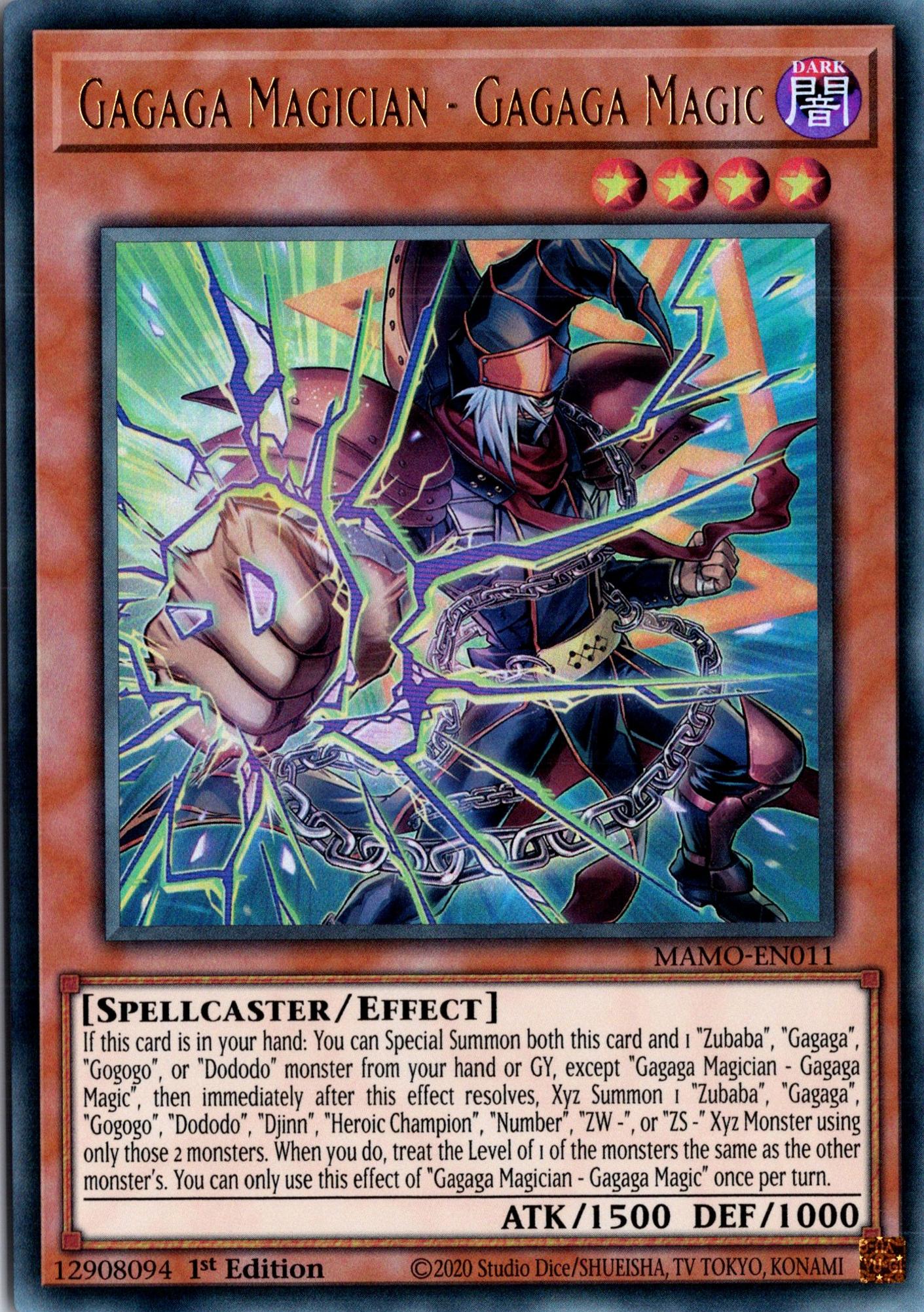 Gagaga Magician - Gagaga Magic - MAMO-EN011 - 1st Edition - Ultra Rare