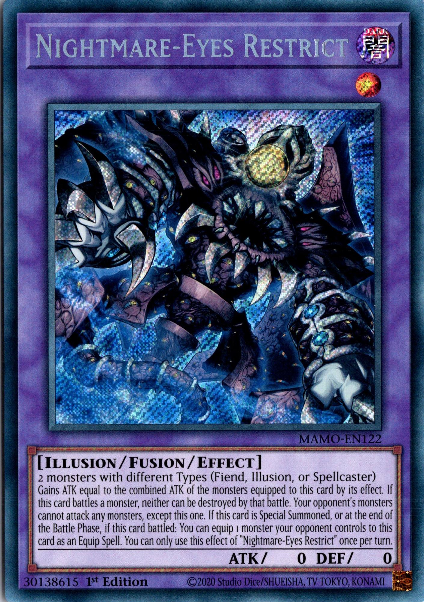 Nightmare-Eyes Restrict - MAMO-EN122 - 1st Edition - Secret Rare