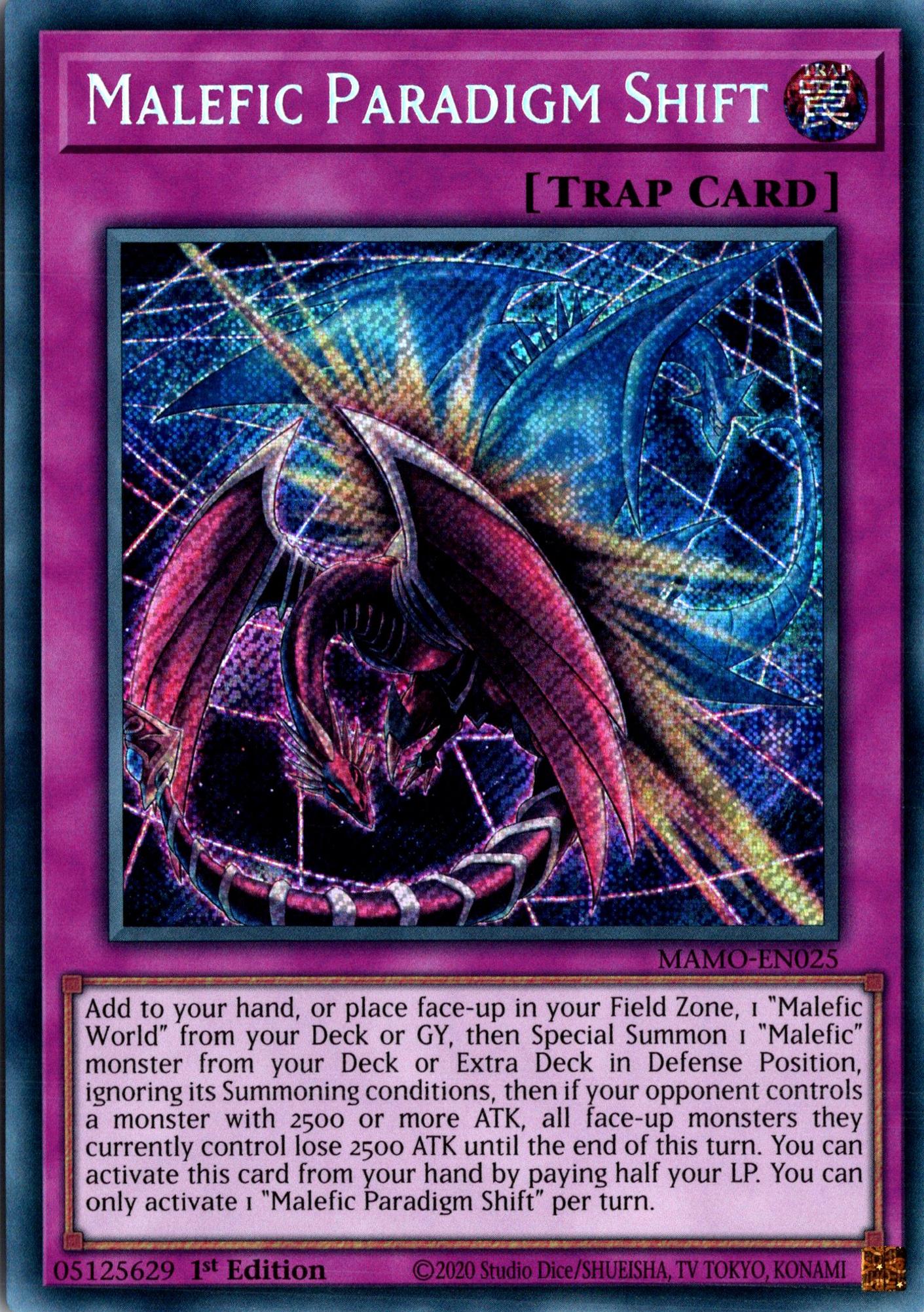 Malefic Paradigm Shift - MAMO-EN025 - 1st Edition - Secret Rare