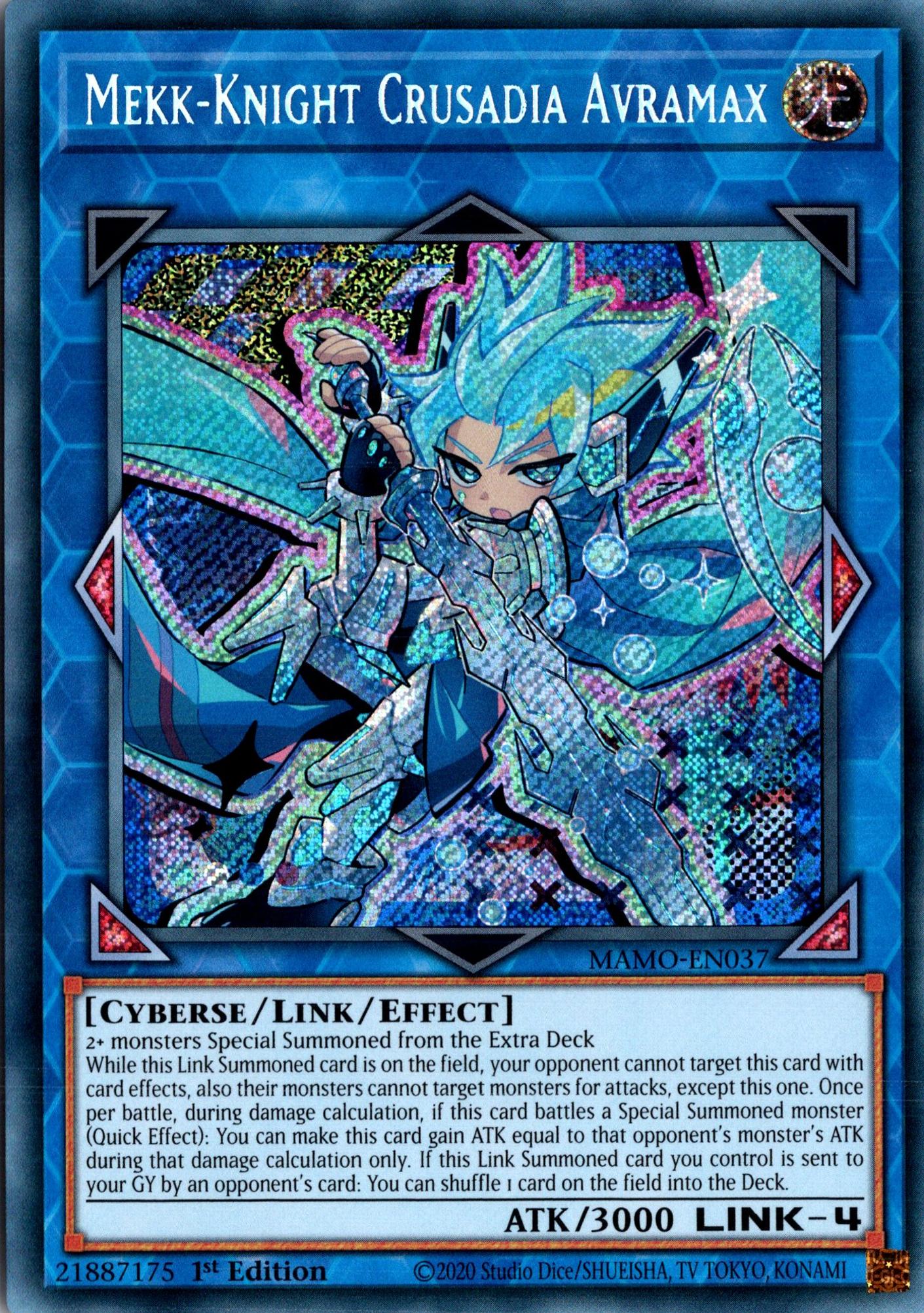Mekk-Knight Crusadia Avramax - MAMO-EN037 - 1st Edition - Secret Rare